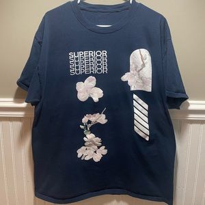 Navy graphic t